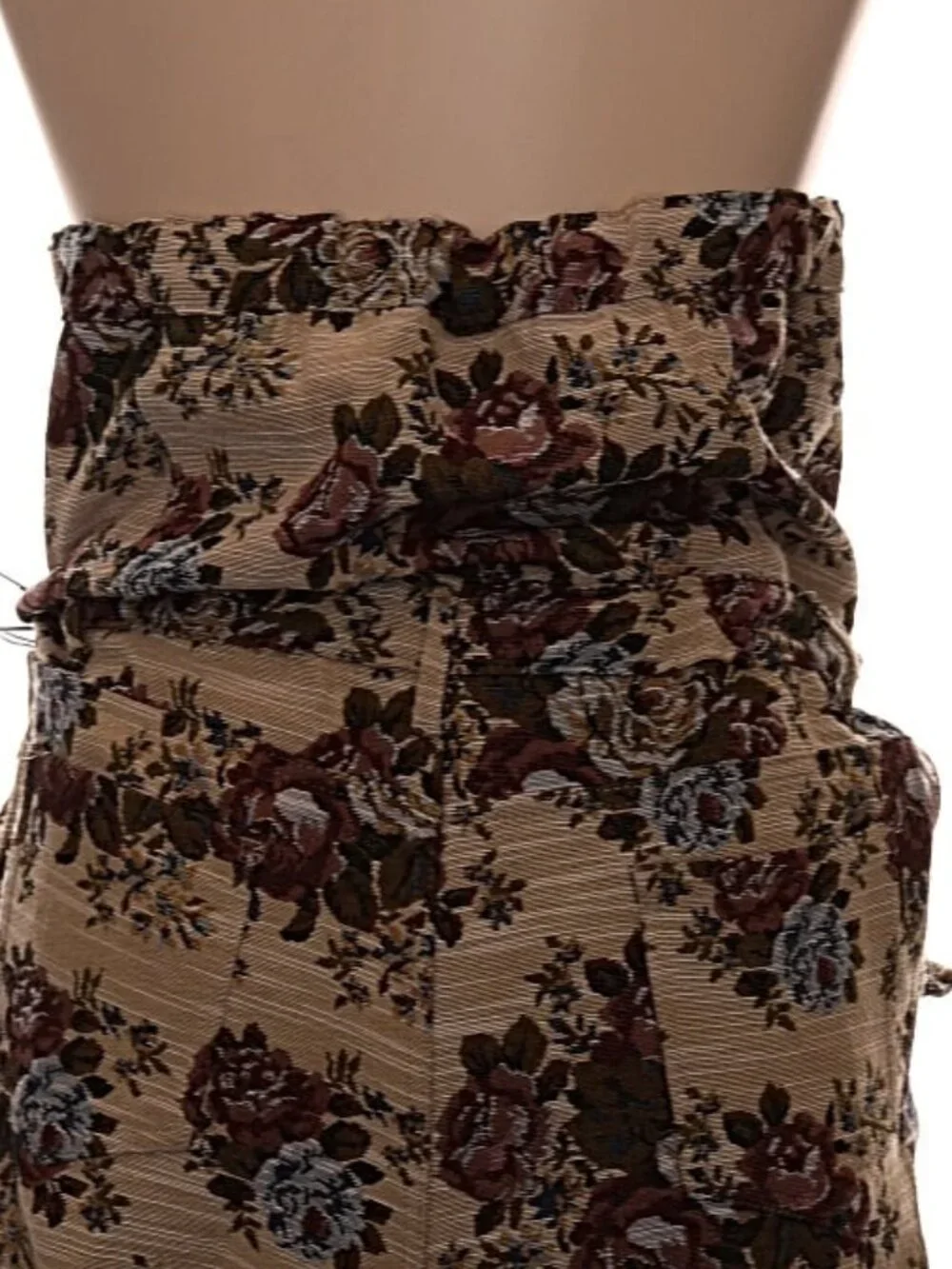 Floral Woven Brocade Jumpsuit - Picture 4 of 6